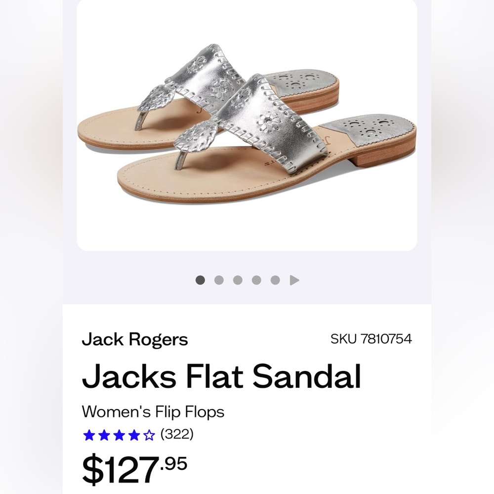 Jack Rogers Jacks flat sandal.